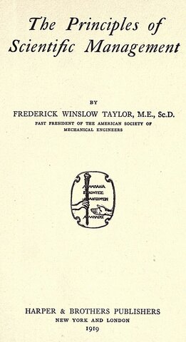The Principles of Scientific Management