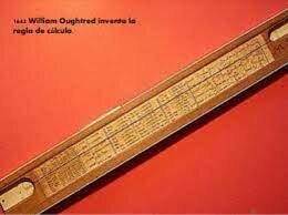 1622 aparece la regla de cálculo