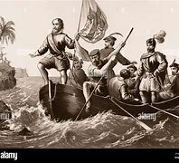 Cristobal Colon llega a las Islas Guanahani