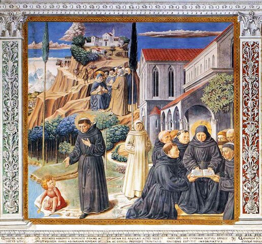 Agustin funda un monasterio