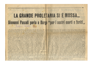 la grande proletaria si è mossa.