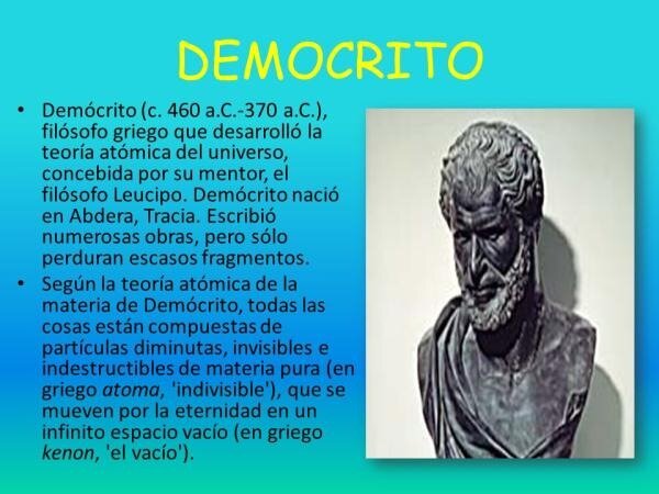 Demócrito.