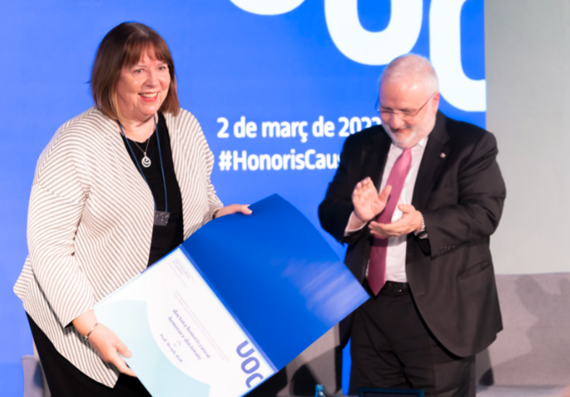 Acte d'investidura com a doctora honoris causa a Wendy Hall