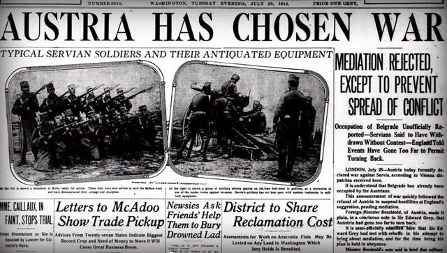 AUSTRIA LE DELARA LA GUERRA A SERBIA