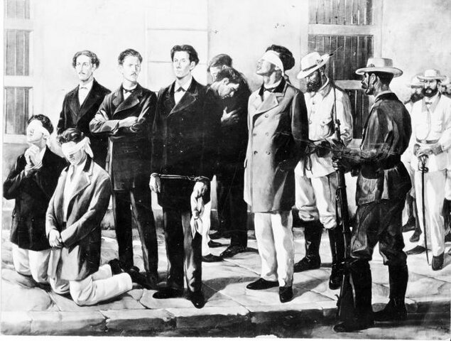 Romualdo Crespo fusila a 8 estudiantes en La Habana.