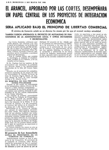 Aumento de las tarifas arancelarias.