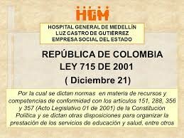 Ley 715 de 2001