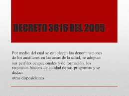 Decreto 3616 de 2005