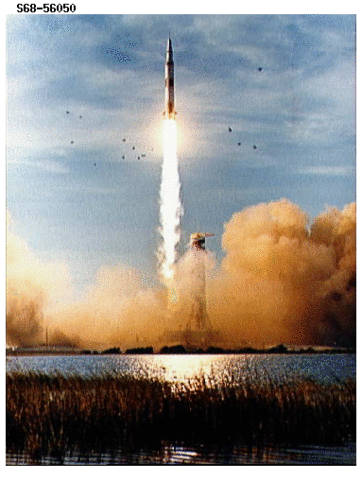 Apollo 8 was the first space craft to orbit the moon. It took them three days to complete the mission.