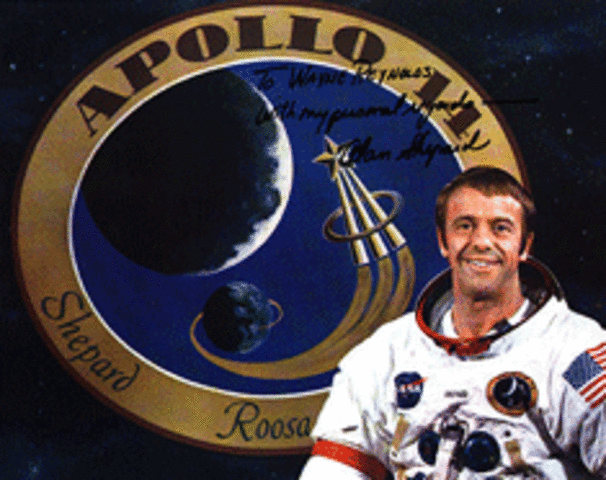 Alan Shepard was the first American in space. He was on board a tiny mercury capsule called freedom 7.