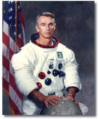 Gene Cernan and Harrison become the last men to walk on the moon. They were on the moon for 3 days