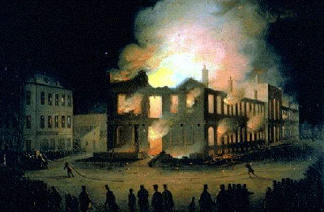 Lord Elgin signs Rebellion Losses Bill