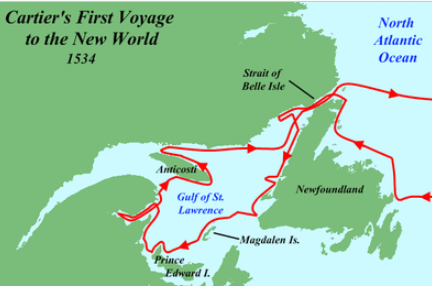 Jacques Cartier Explores Eastern Canada
