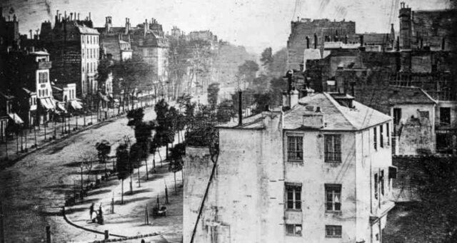 Primera fotografía con personas