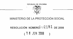 Resolución 2181 de 2008