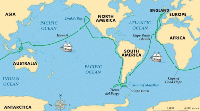 Francis Drake Circumnavigates the Globe