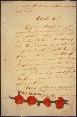 Treaty of Paris signed