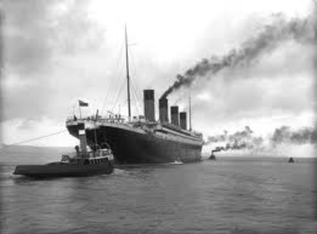 Titanic on sea trials