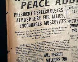 President Wilson outlines