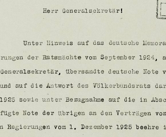 Alemania y la Sociedad de Naciones