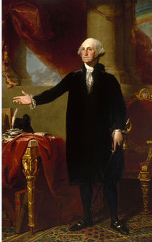 Washington as the first U.S president