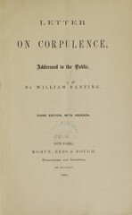 William Banting‘s “Letter on Corpulence,” was the first diet book published