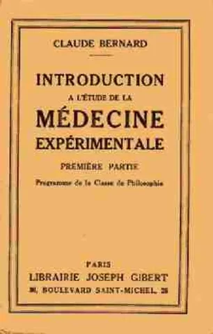 Publicación de la obra de Bernard Introduction à l’étude de la medicine experimentale