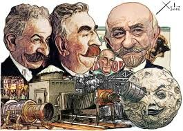 Los hermanos Lumière inventan el cinematógrafo y filman la primera película: "La salida de los obreros de la fábrica Lumière"