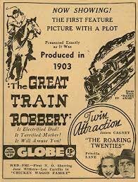 Edwin S. Porter filma "The Great Train Robbery", una de las primeras películas narrativas