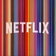 Netflix logo banner colorful