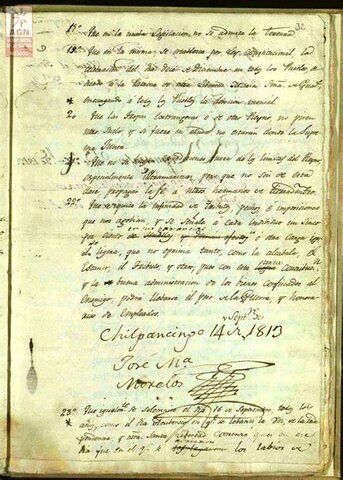 Sentimientos de la nación