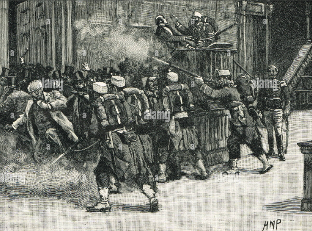 El general Pavía da un golpe de Estado