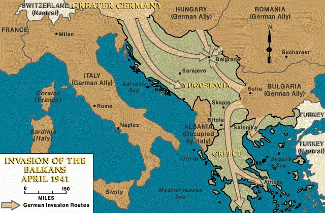 L'Alemanya Nazi comença a invadir la regió dels Balcans