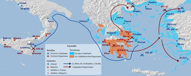 432-403 A.C. GUERRA DEL PELOPONESO.