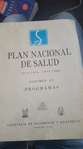 Plan Nacional de Salud 1974.