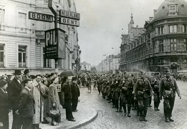 German troops enter belgium