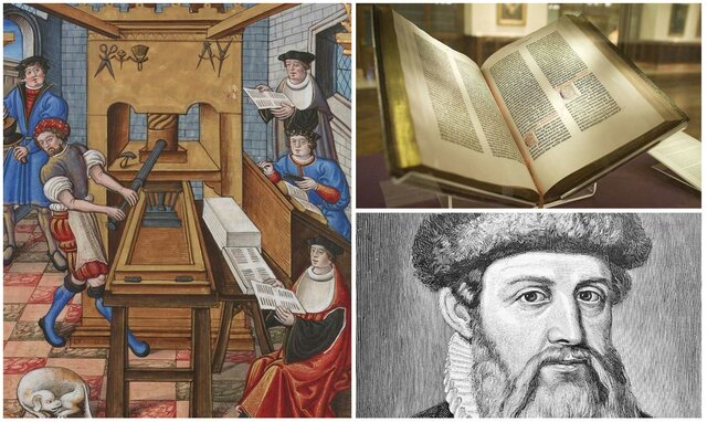 La llegada de la imprenta (Johannes Gutenberg)