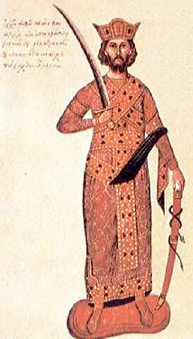 Basilio I sale al trono, dinastia "macedone"