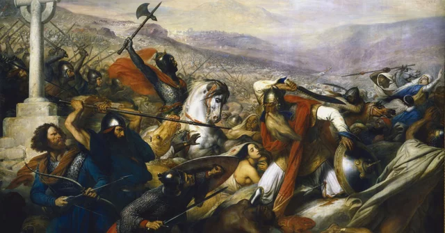 sconfitta contro Carlo Martello, Poitiers