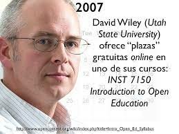 Creación del primer MOOC en Estados Unidos por David Wiley