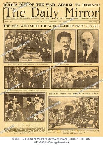 Russia signs the Treaty of Brest Litovsk