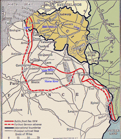 German troops enter Belgium