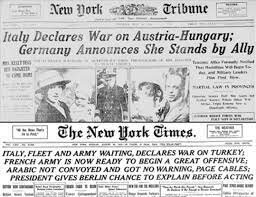 Italy declares war on Austria-Hungary