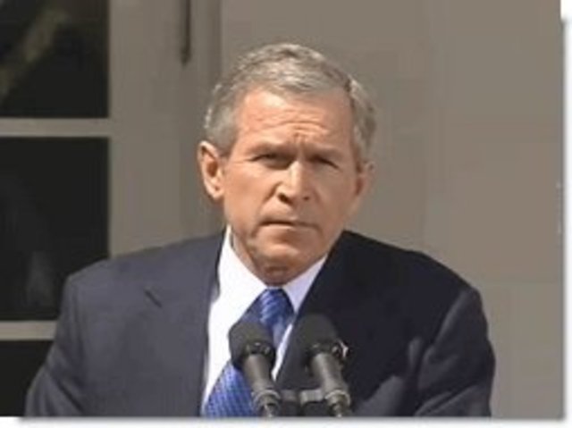 President George W. Bush issues Executive Order