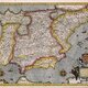 Mapa hispània. segle xvi