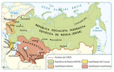 MAPA DE LA URSS