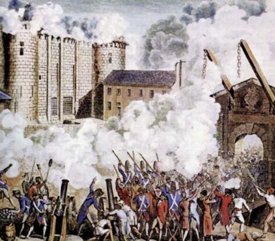 Pariserne Stormer Bastiljen