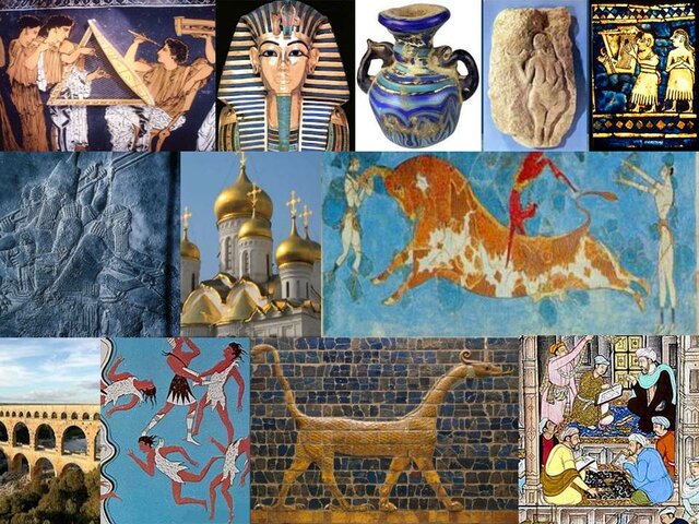 Edad Antigua: Civilizaciones del Oriente, Egipto, Mesopotamia, China, India, entre otras.