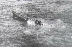 German U-boat sinks