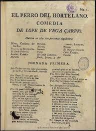 Publicación de "El perro del hortelano", de Lope de Vega